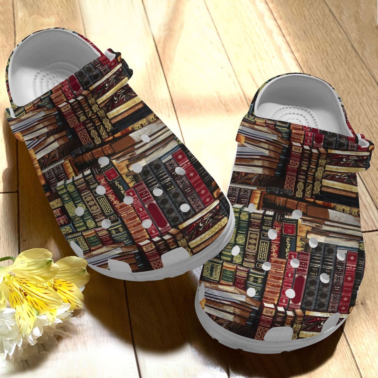 Book Personalize Clog, Custom Name, Text, Fashion Style For Women, Men, Kid, Print 3D Book Soul