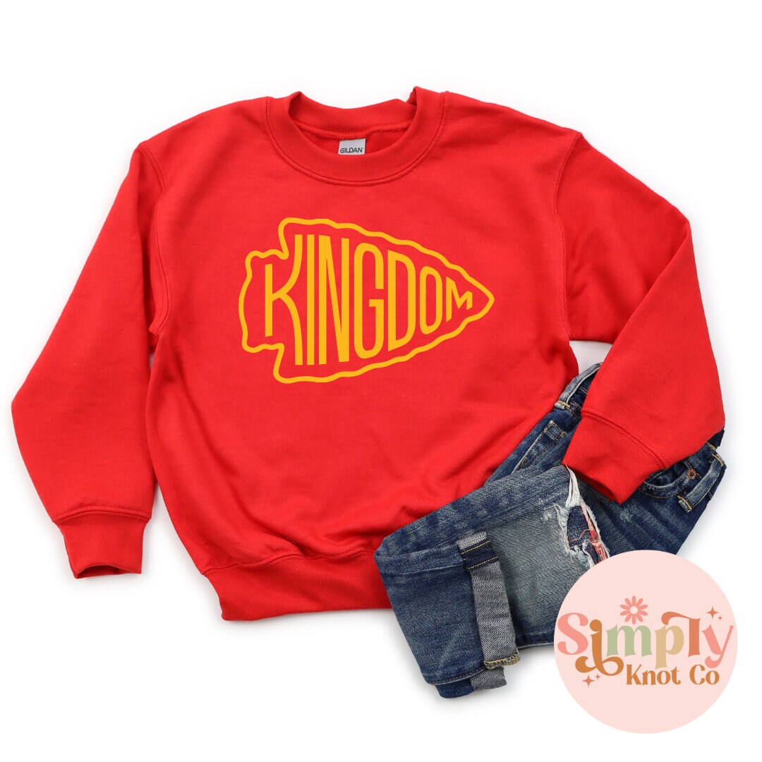 Youth Kansas City Kingdom Sweatshirt, Kids Kansas City Shirt, Kansas City Football Crewneck, Kansas City Gift, Kansas City Game Day for Kids