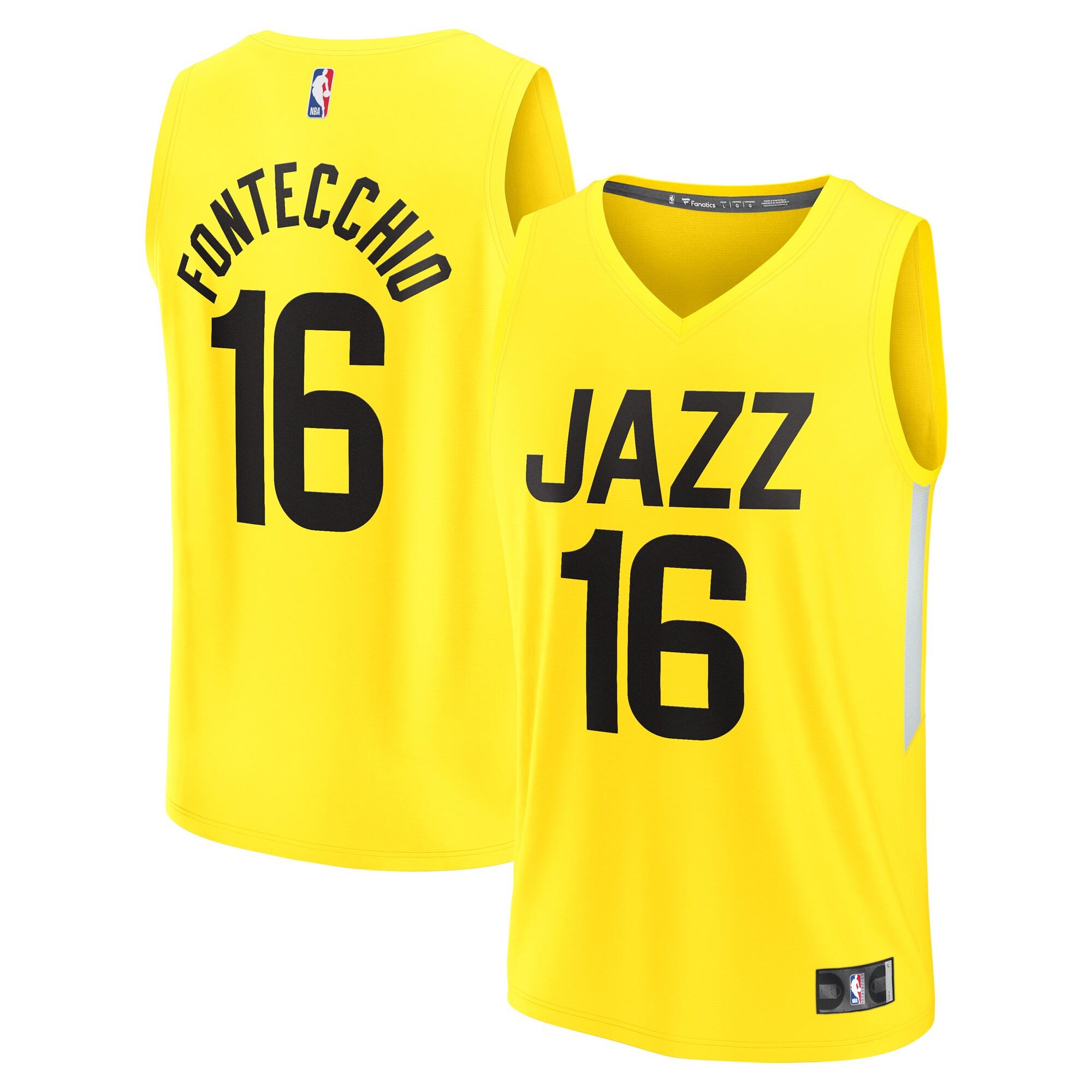 Simone Fontecchio Utah Jazz Youth Fast Break Player Jersey – Icon Edition – Yellow