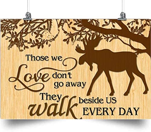 Those We Love Horizontal Poster-They Walk Beside Us Everyday-Home Decoration Poster, Wall Poster, Home And Room Decoration, Gifts For Friend And Relative, Souvenirs.