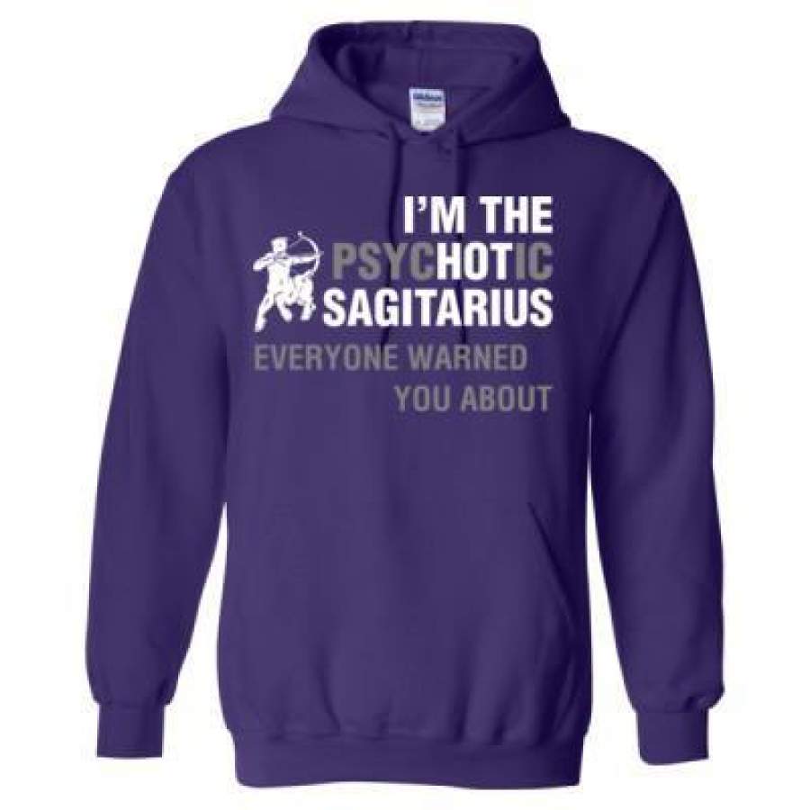 AGR Im The Phychotic Sagitarius Everyone Warned You About – Heavy Blend™ Hooded Sweatshirt