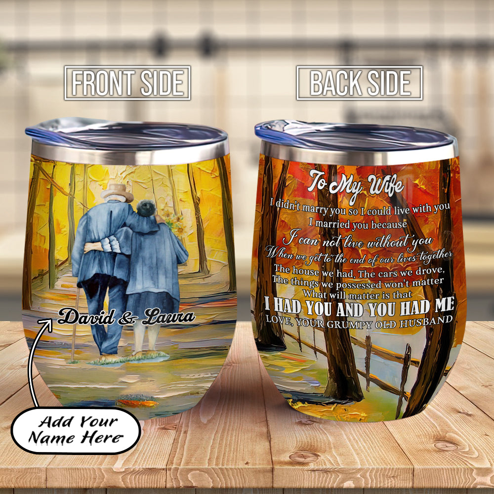 Personalized Married Couple Gift Acaa0507003Z Wine Tumbler