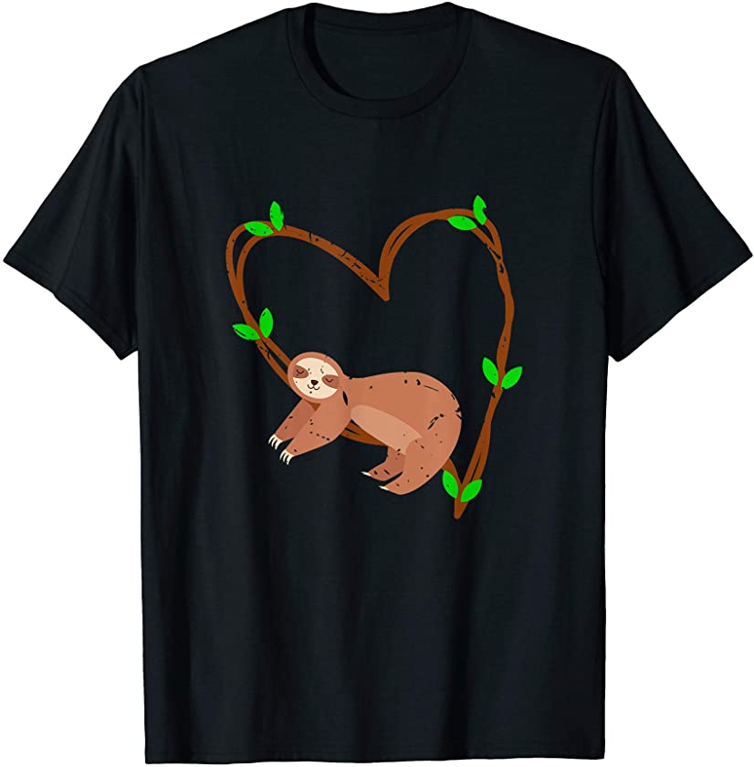 Animal Love Valentines Day Gift Sloth T-Shirt