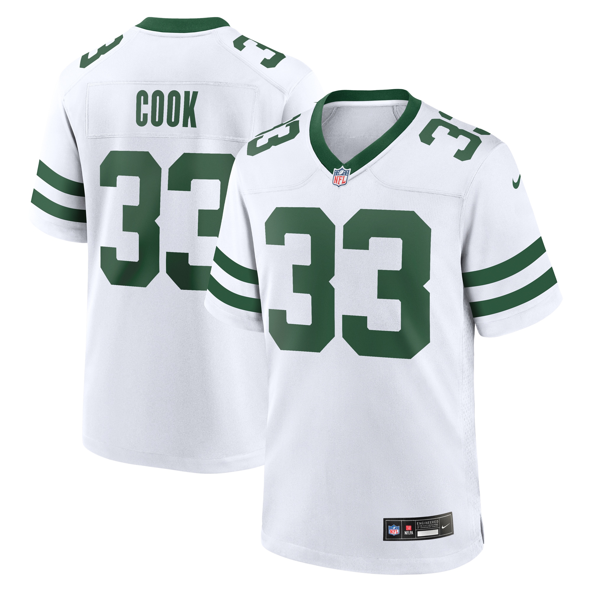 Men’s New York Jets Dalvin Cook White Legacy Player Jersey