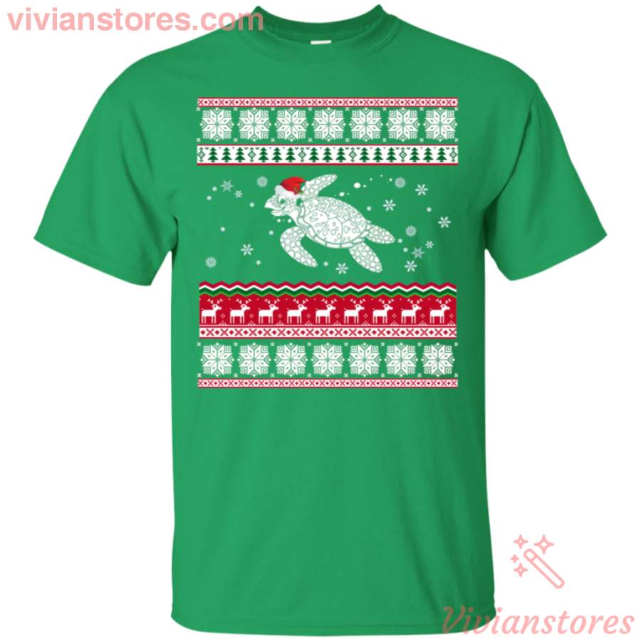 Sea Turtle Ugly Christmas T-Shirt