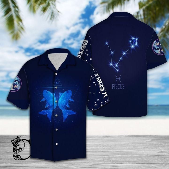 Beach Shirt Order Pisces Horoscope Hawaiian Shirt- Chillicothemall