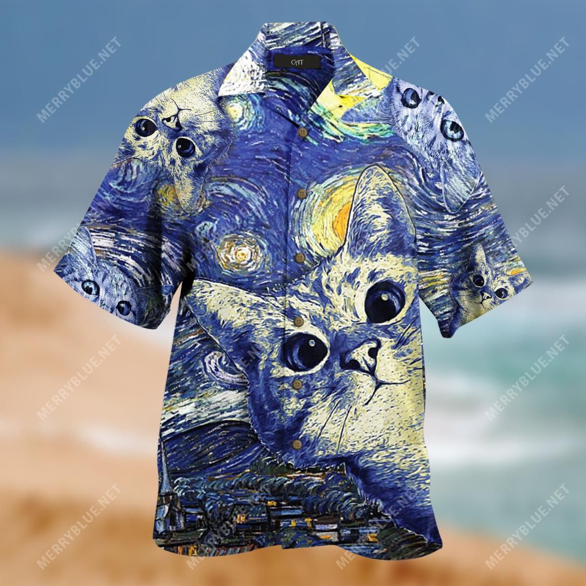 Starry Cats Aloha Hawaii Shirt Colorful Short Sleeve Summer Beach Casual For Men And Women Ha49090