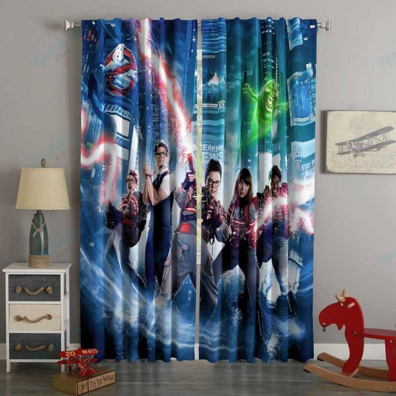 3D Printed Ghostbusters Style Custom Living Room Curtains