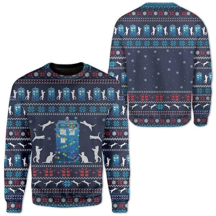 Cat Ugly Christmas Sweater | For Men & Women | Adult | Us5623