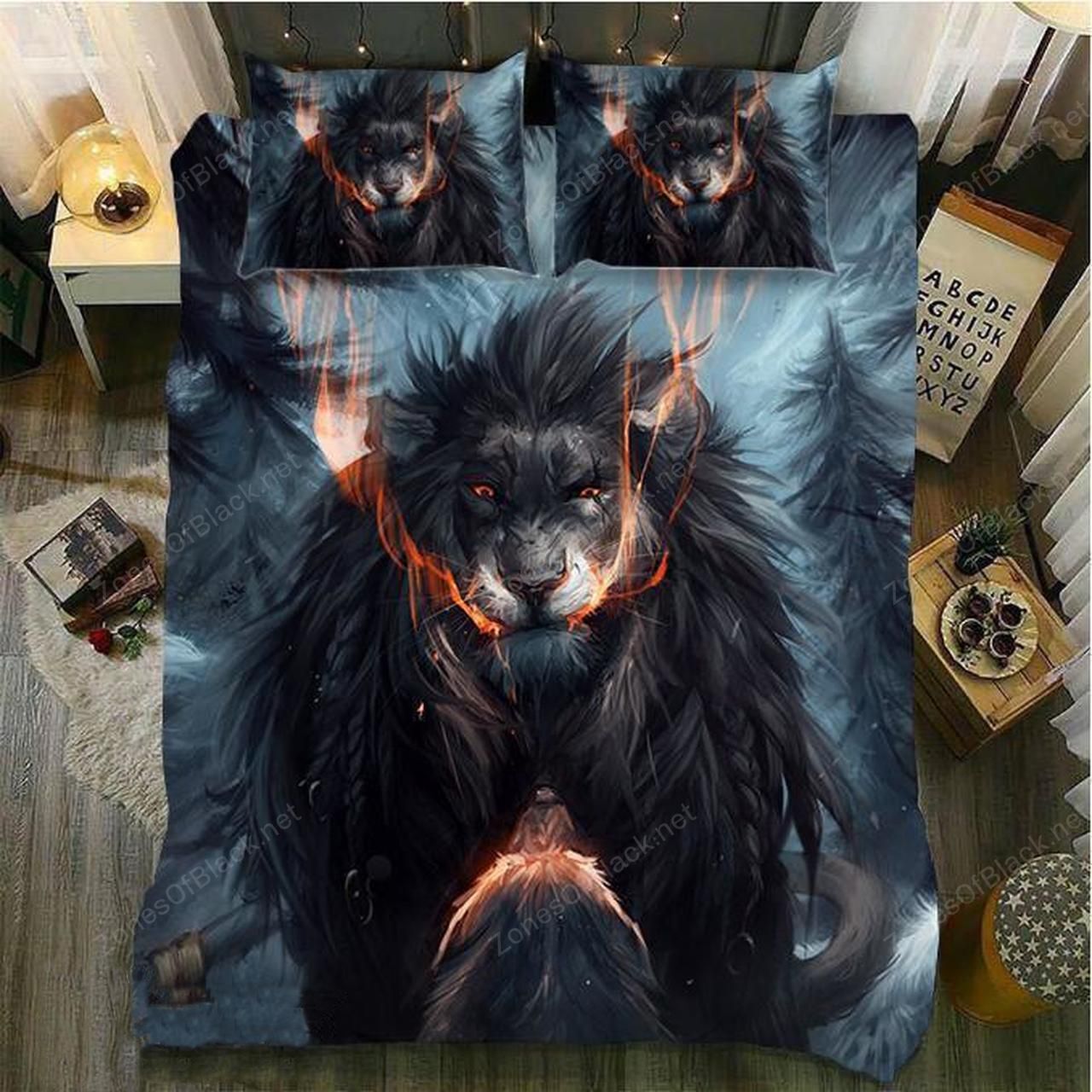 Winter Lion Power Supremacy 3D Printed Bedding Set Bedroom Decor