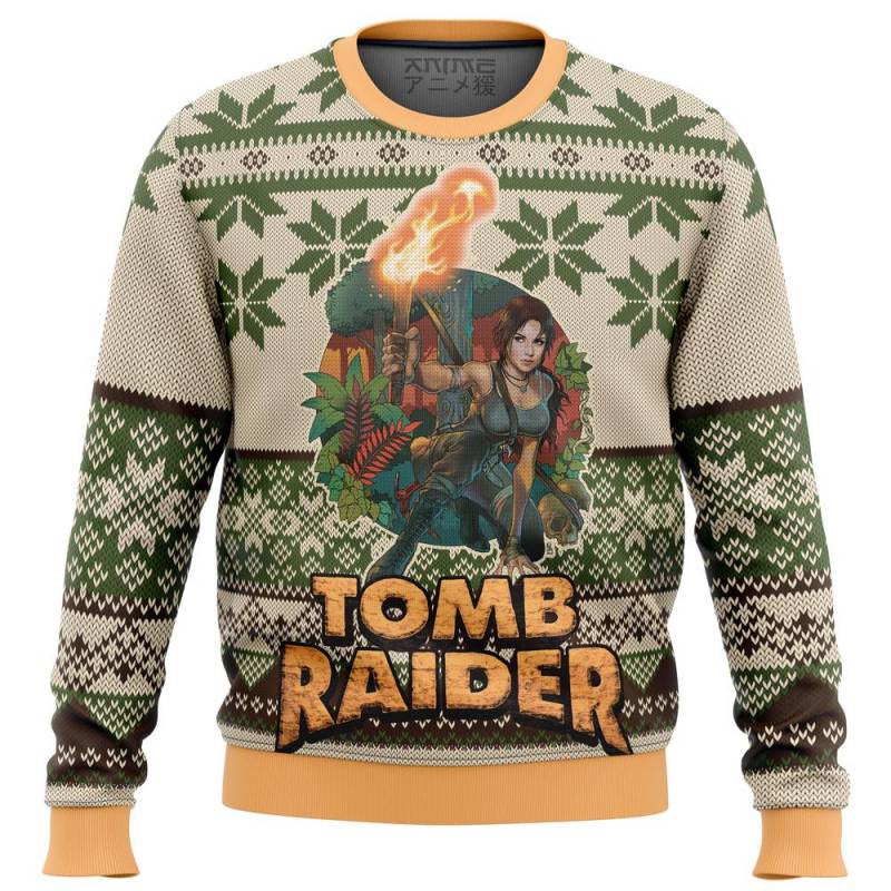 Tomb Raider Alt Premium Ugly Christmas Sweater