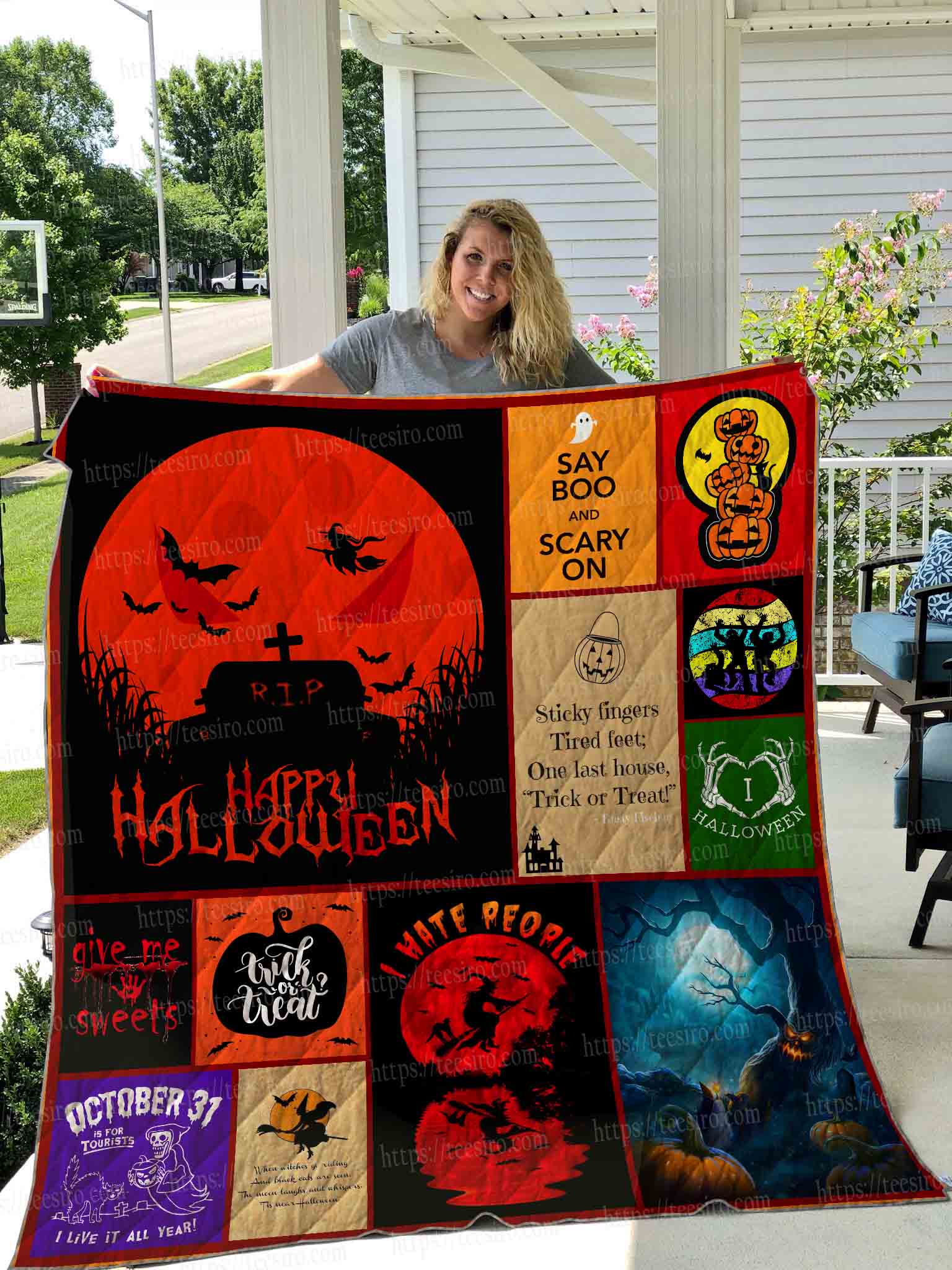 Halloween Quilt Blanket 04