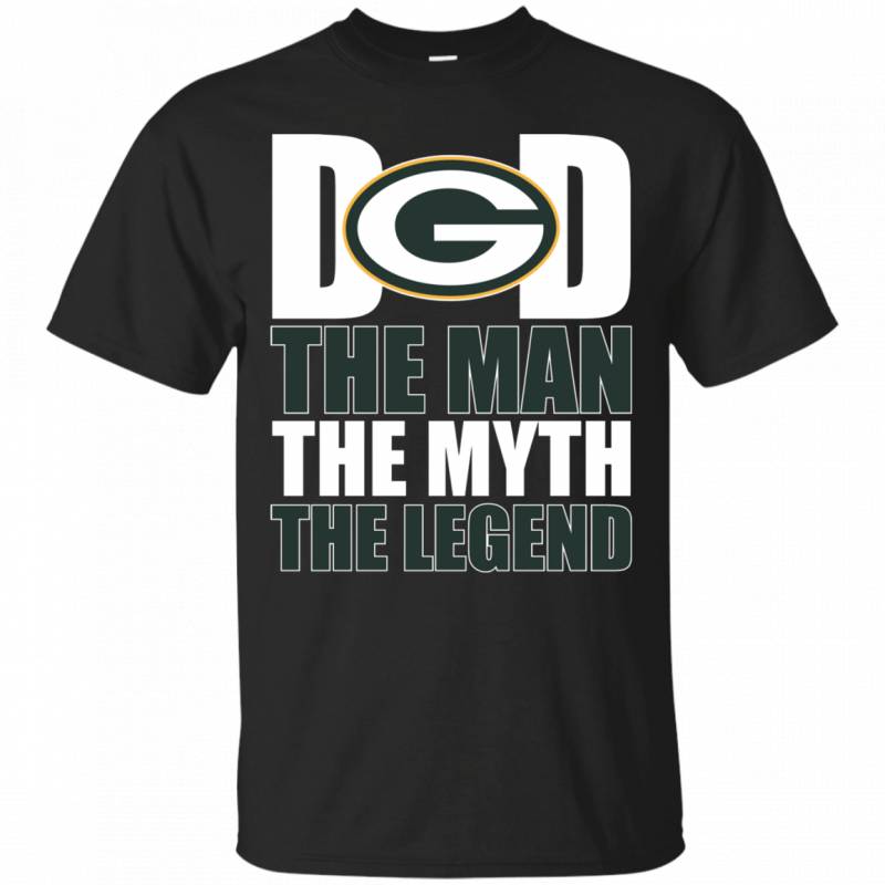 Green Bay Packers Football Dad The Man The Myth The Legend Shirt