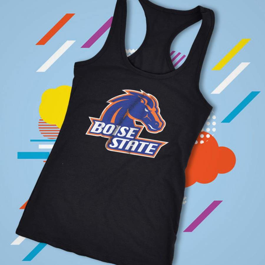 Boise State Logo Broncos Women’S Tank Top Racerback T-Shirt