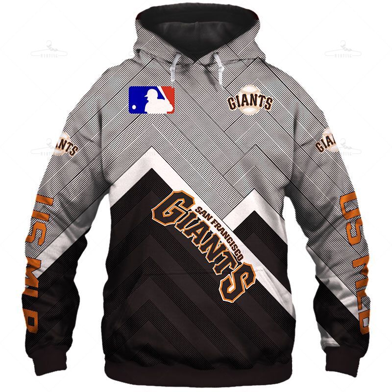 San Francisco Giants Hoodie 3D  Baseball Sweatshirt S