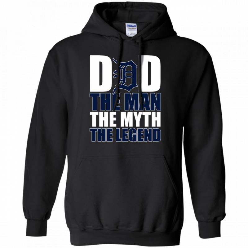 Detroit Tigers Baseball Dad The Man The Myth The Legend Shirt