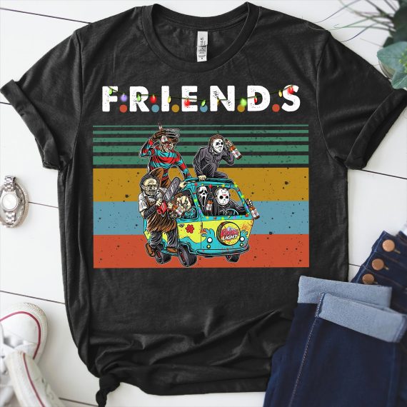 Coors Light Friends Series With Horror Movie T-Shirt