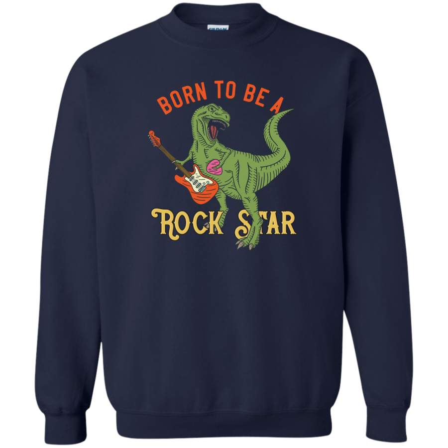 AGR Born to be a Rock Star Crewneck Pullover Sweatshirt