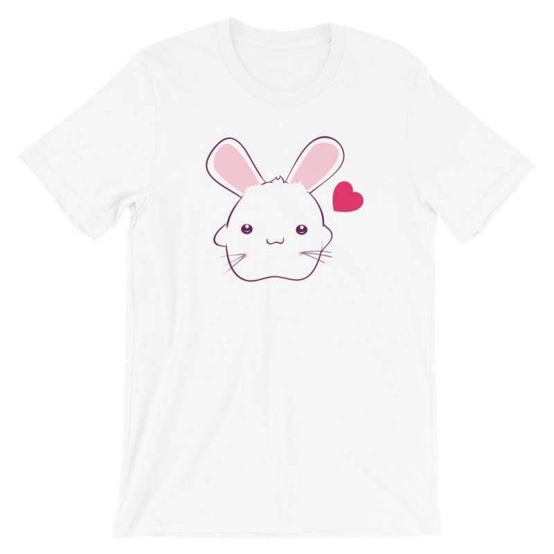 Cute White Bunny Unisex T-Shirt