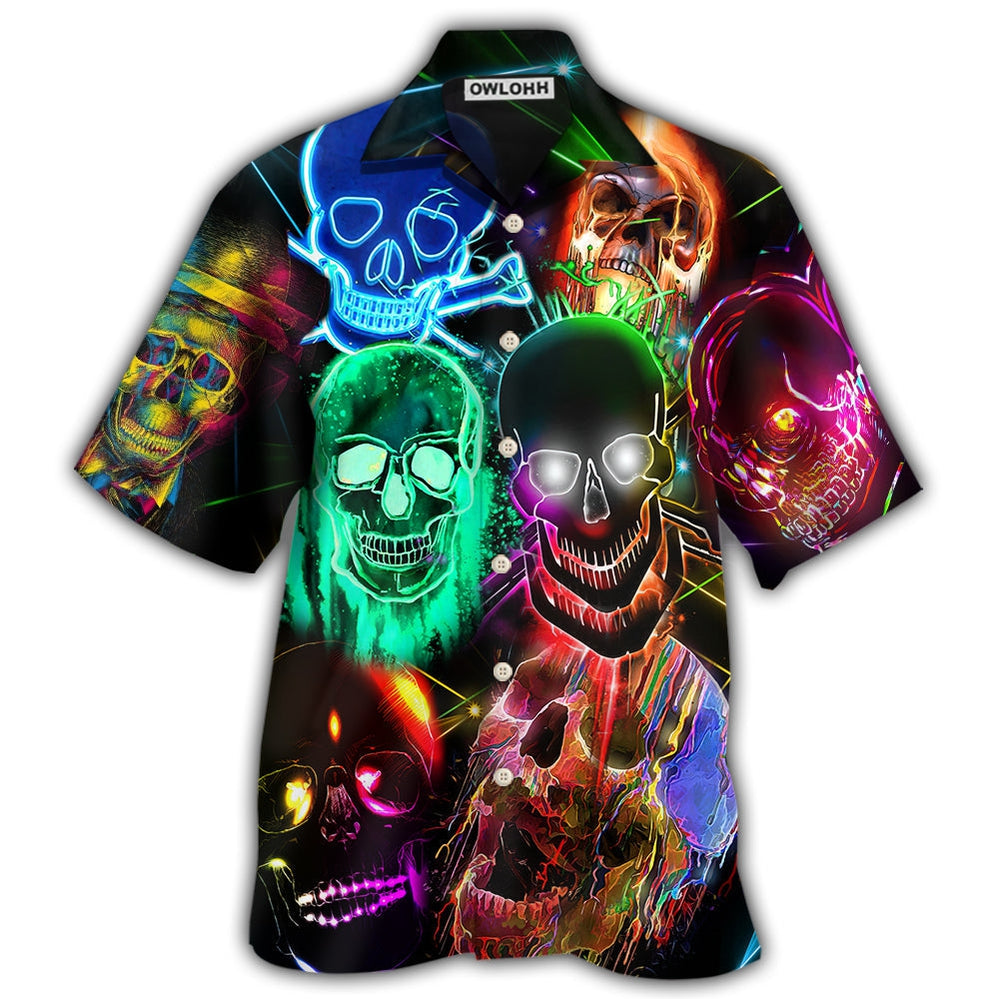 Skull Glowing Hawaii Shirt Ha29184