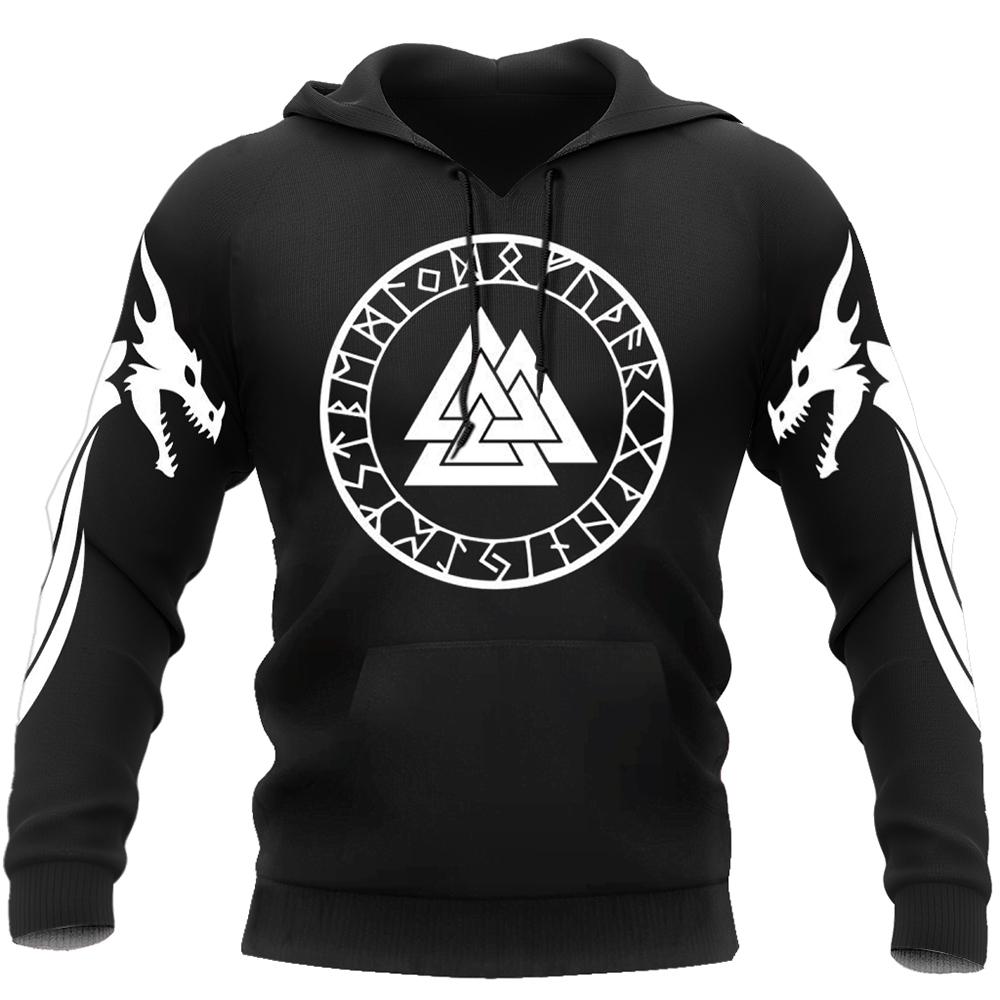 Valknut Logo Dragons Viking Culture 3D All Over Printed