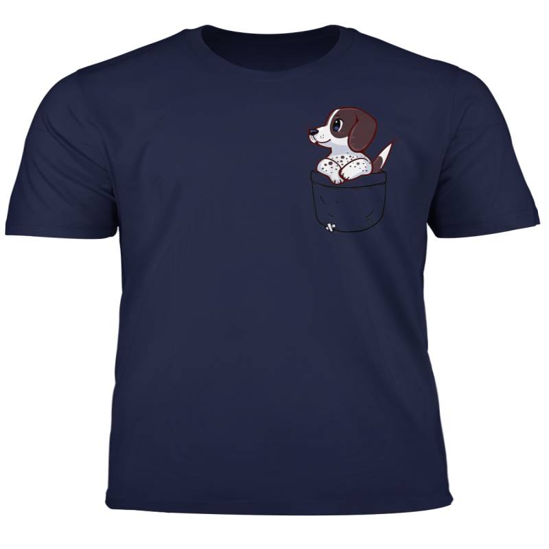 Pocket Cute Pointer Puppy Dog T Shirt