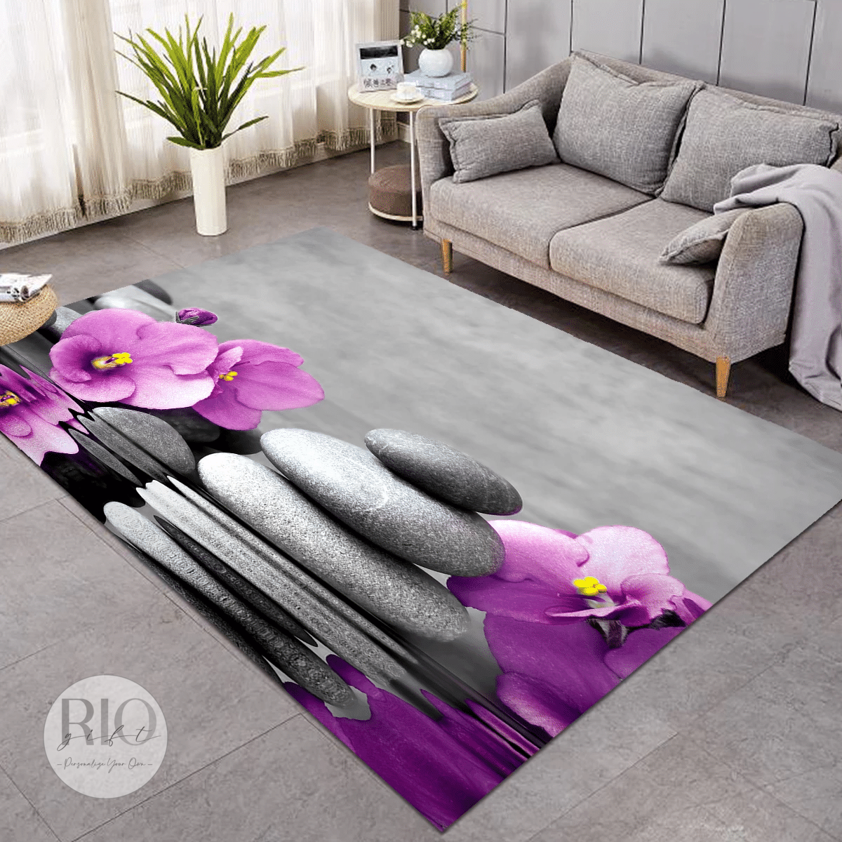 Zen Reflection Rug Living Home Decor