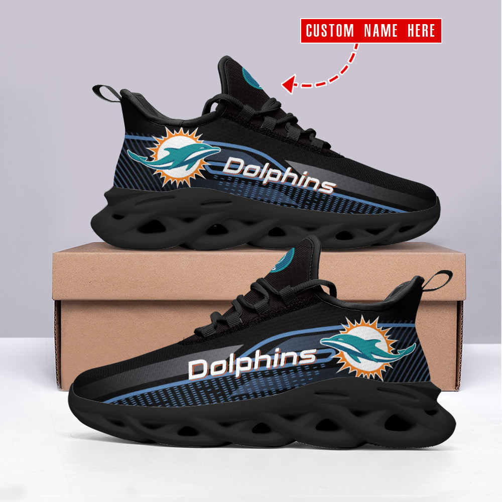 Miami Dolphins Personalized Yezy Running Sneakers Bb342