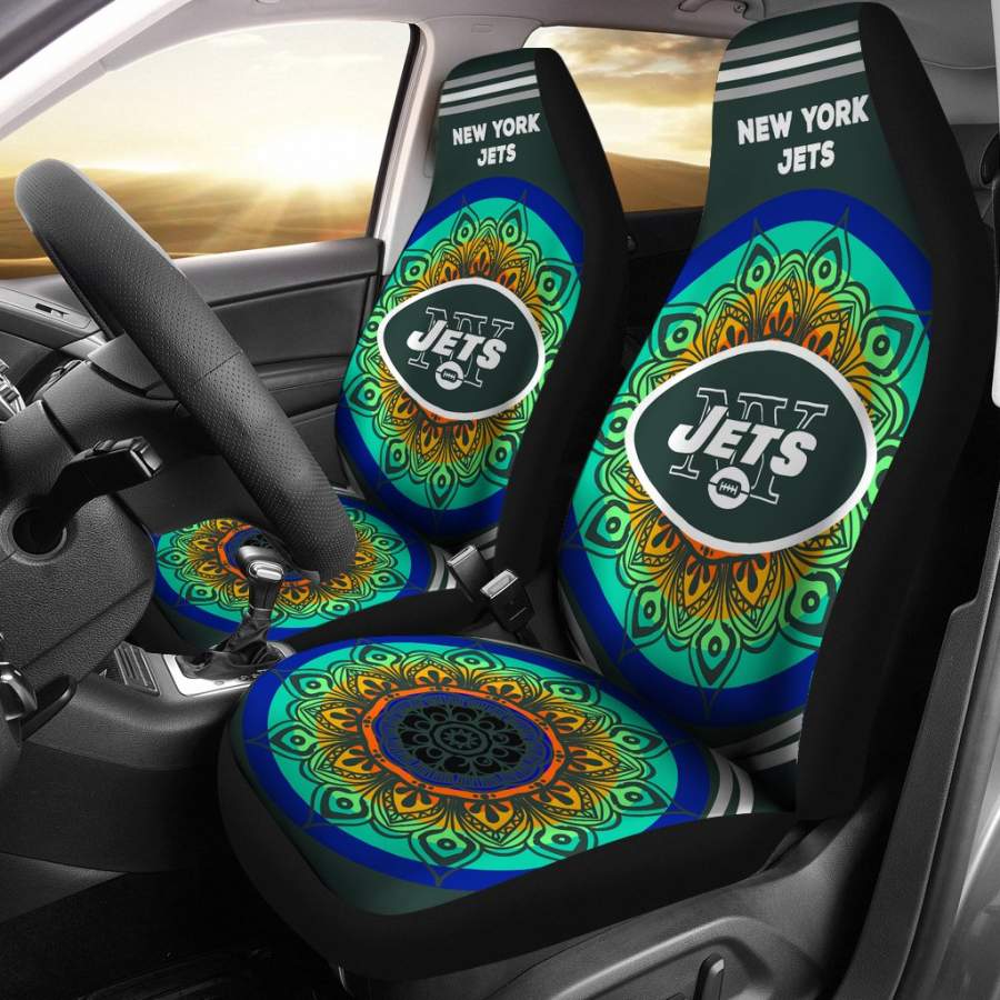 Unique Magical And Vibrant New York Jets Car Seat Covers