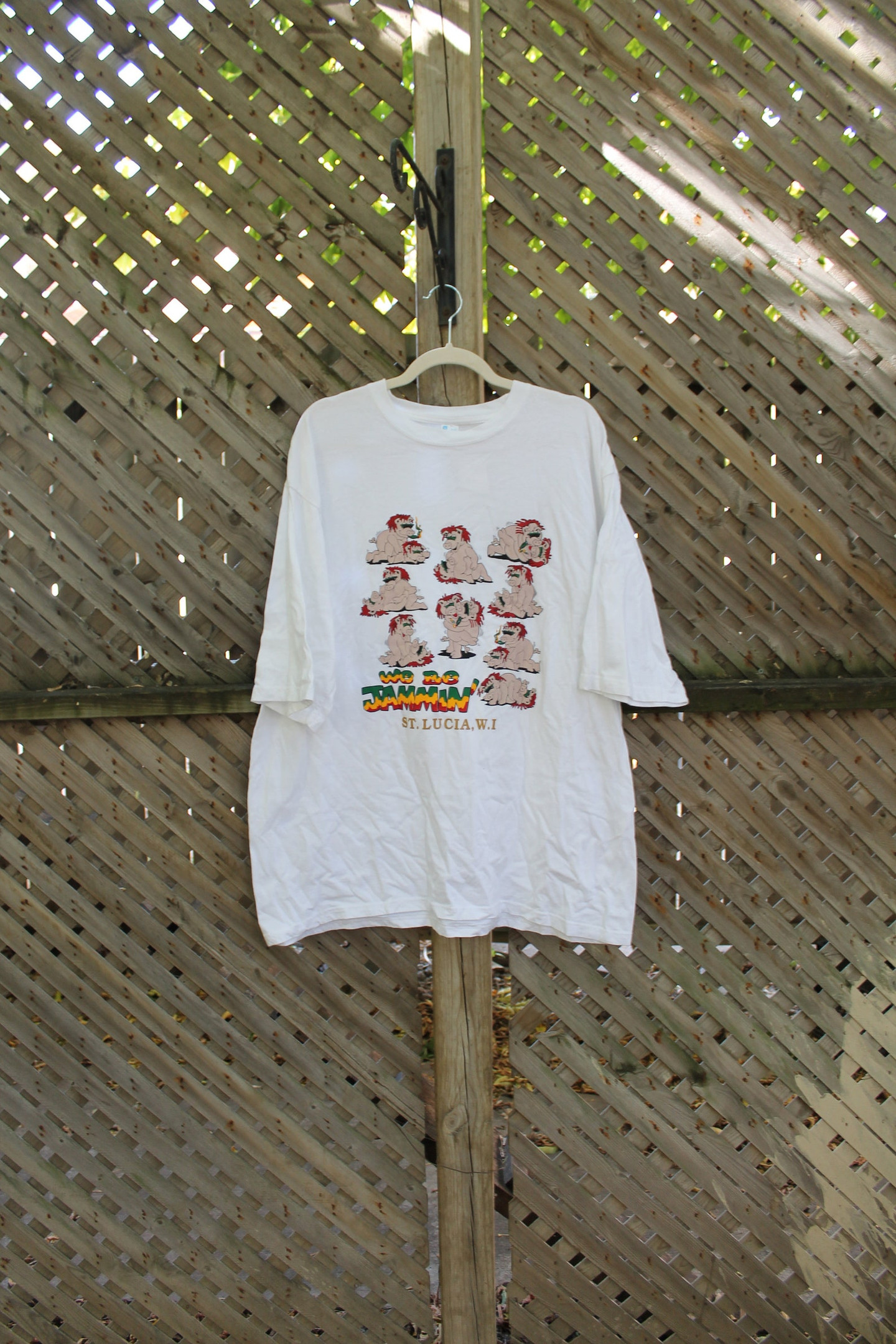 Vintage T Shirt  St Lucia  Tourist  Funny Sex Tee  Pig  Animal Graphic  We Be Jammin