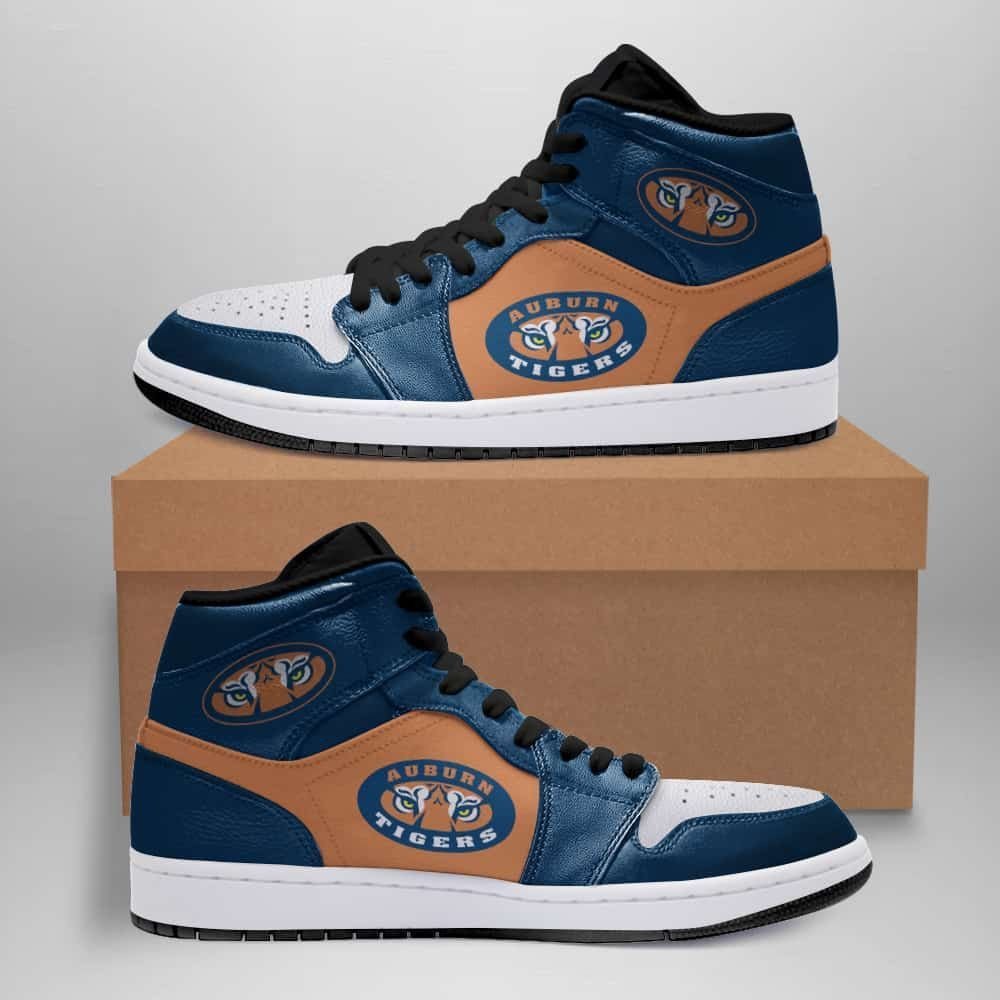 Chic Air Jordan 1 High Printing Shoes Sneaker Auburn Tigers American Football