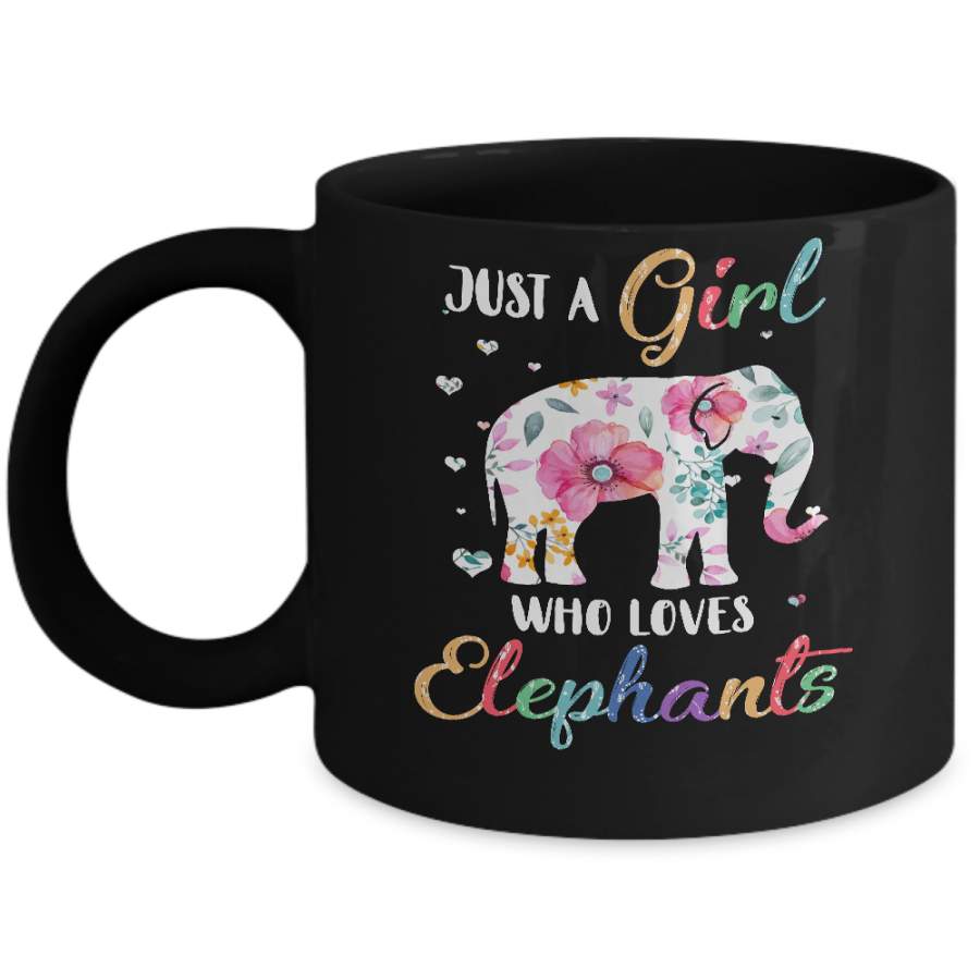 Just A Girl Who Loves Elephants Cute Elephant Lover Mug