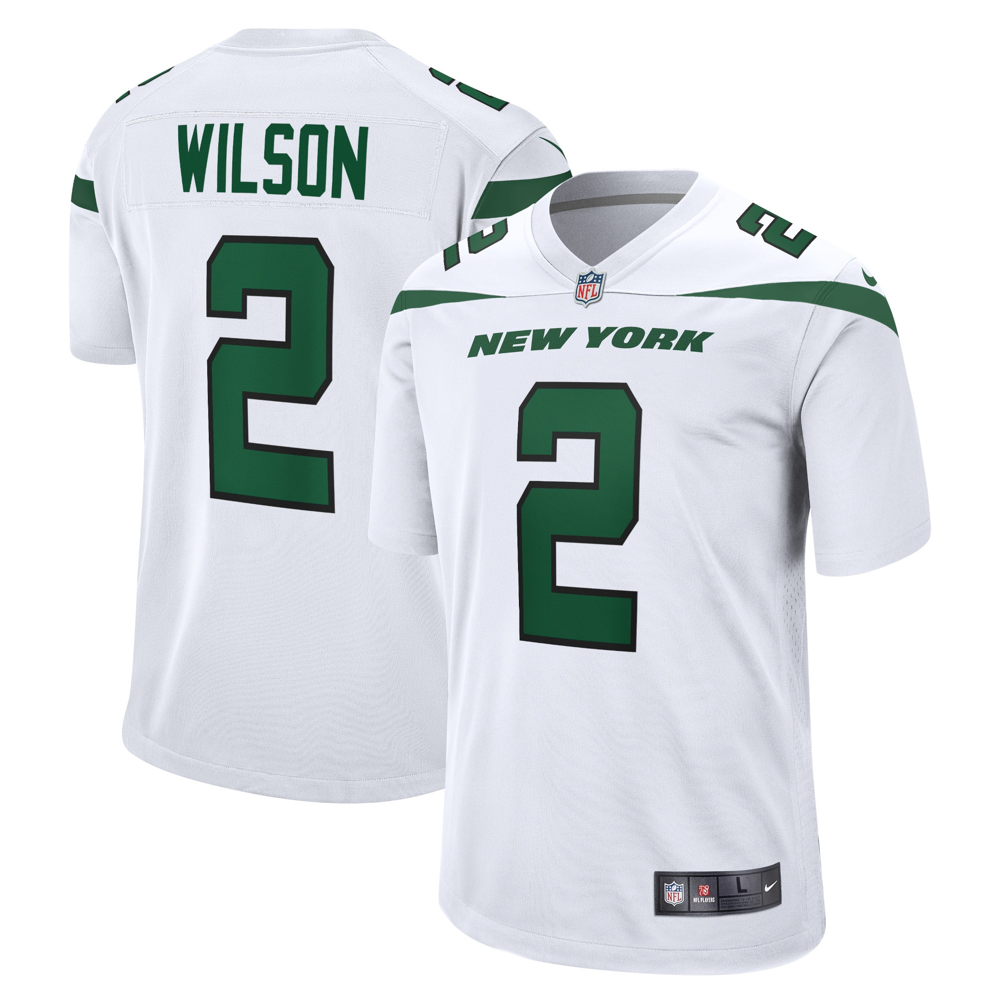 Zach Wilson New York Jets White Game Jersey – White NFL