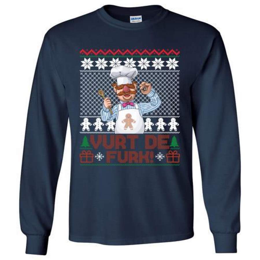 Vurt De Furk The Muppets Ugly Christmas Long Shirt