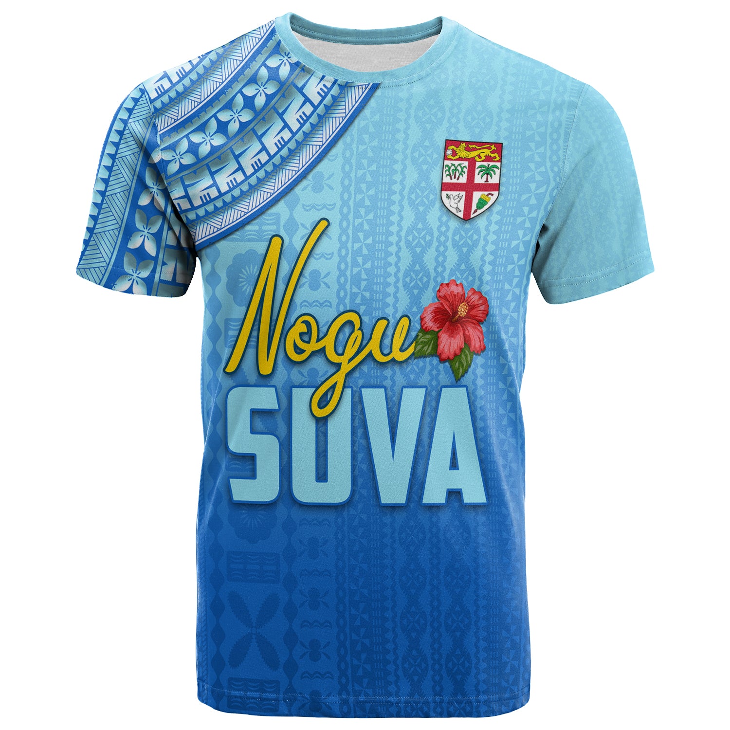 Nogu Suva Rugby Fiji T Shirt – Tapa Blue Lt4