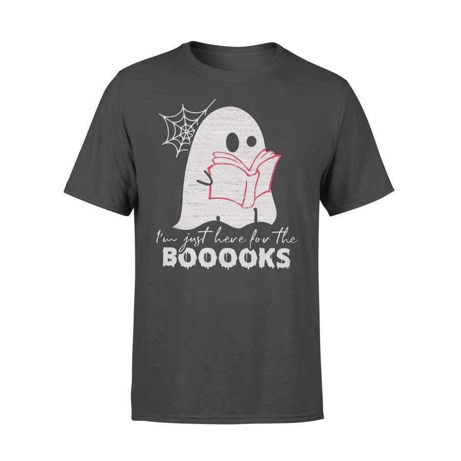 I’m Just Here For The Booooks Halloween Ghost T-Shirt