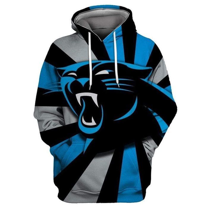 Carolina Panthers Hoodie Hooded Pocket Pullover Sweater Perfect Gift