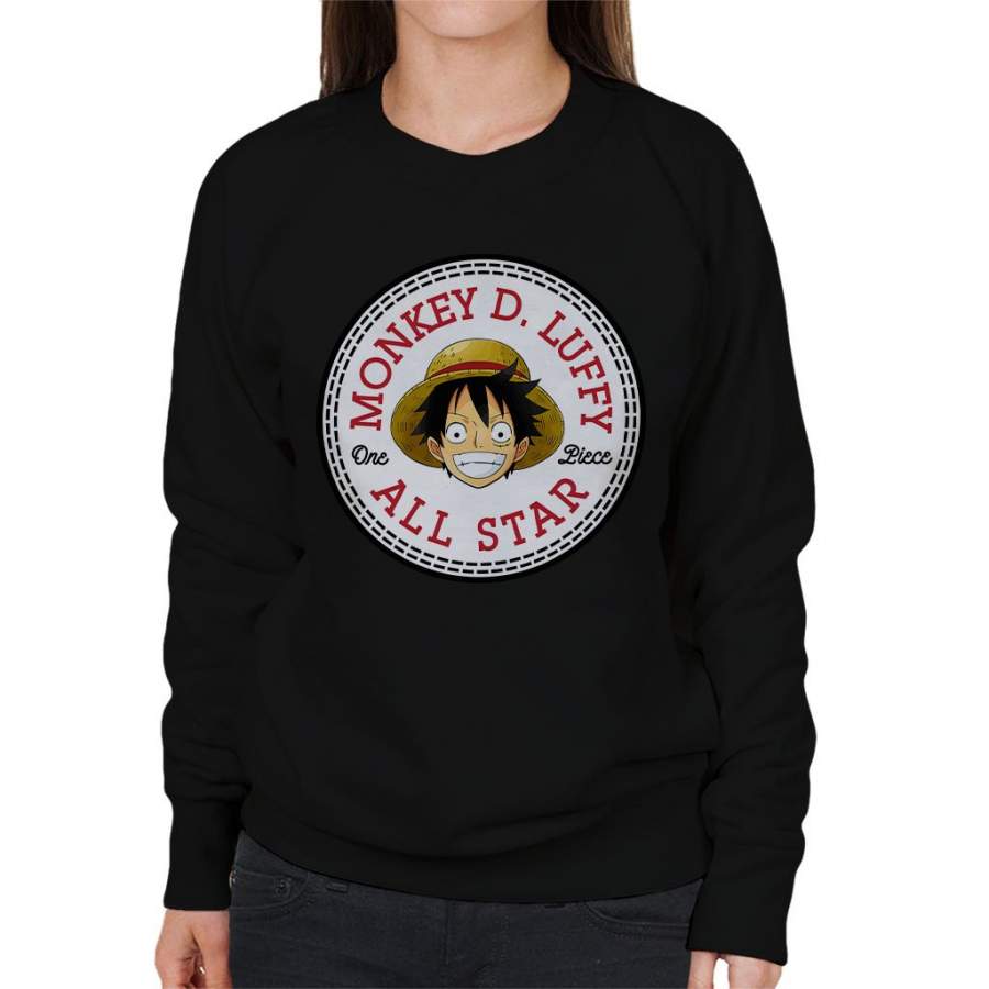 Monkey D Luffy One Piece Converse All Star Women’s Sweatshirt