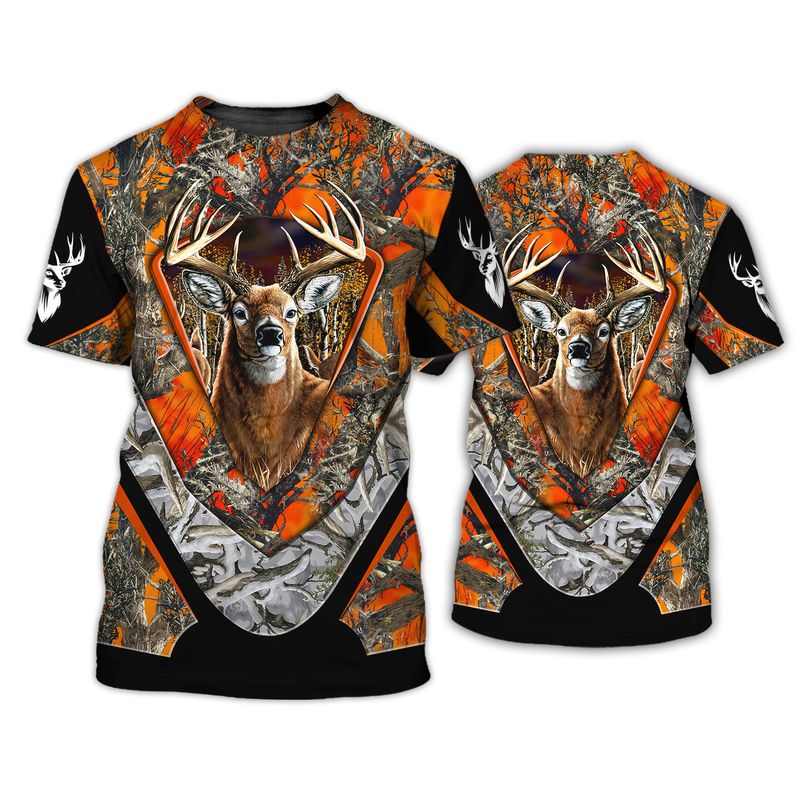 Personalized Hunting 3D Shirt – Animal Deer Hunting, Deer Hunter 3D Shirt For Men, Gift For Hunter