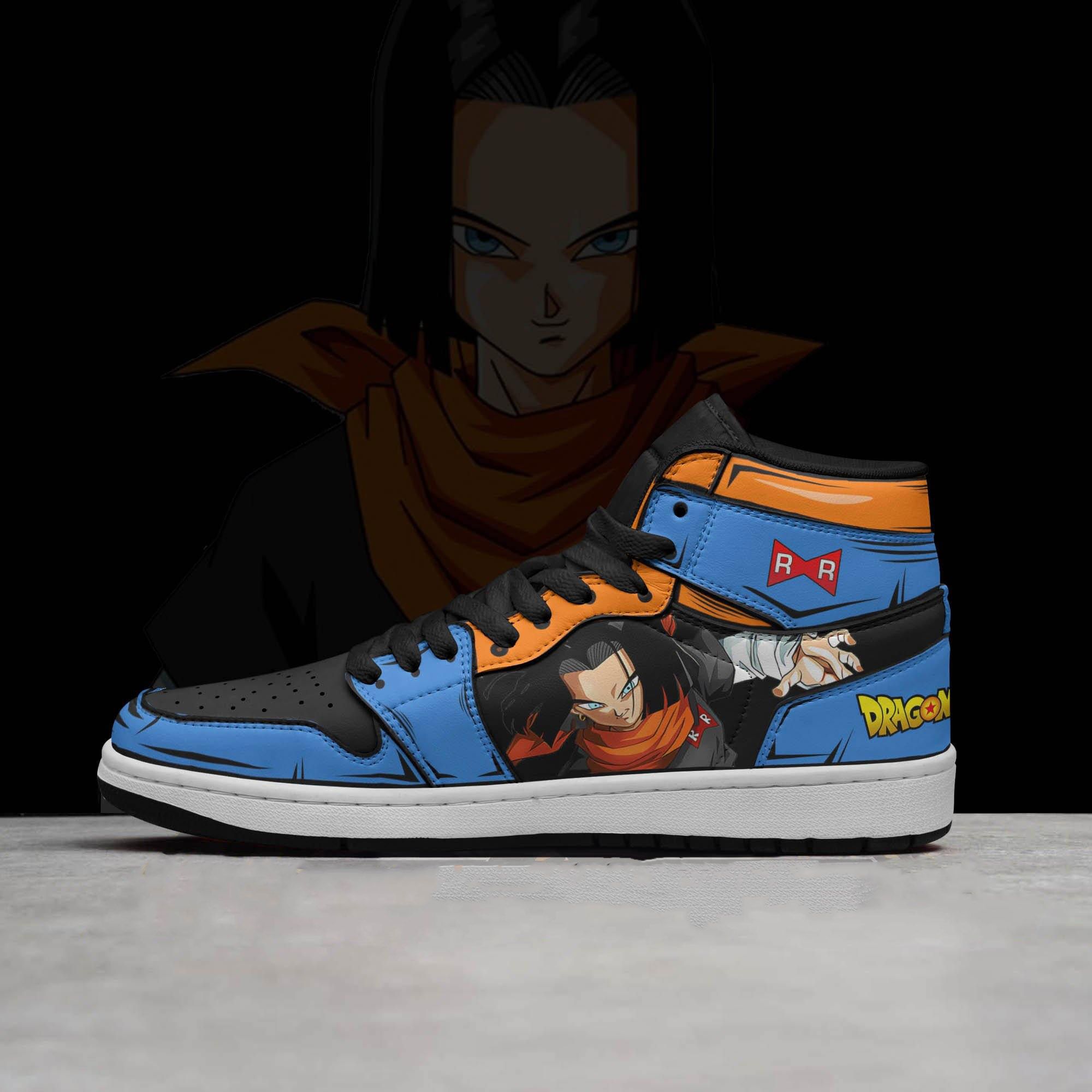 Android 17 Jd Sneakers Custom Dragon Ball Anime Shoes