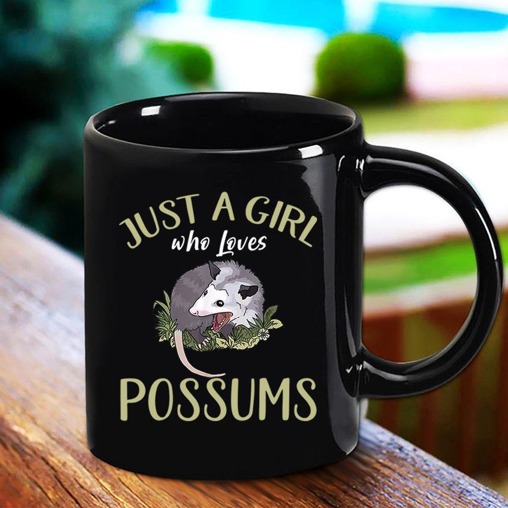 Possums Just A Girl Who Loves Possums Animal The Great Gift For Possum Lover Black Mug