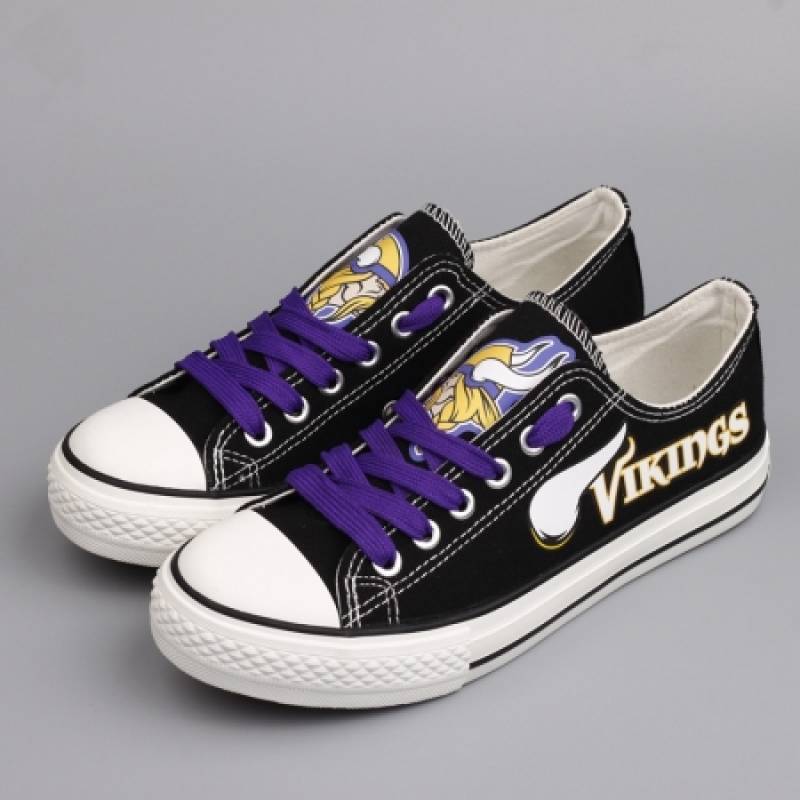 Minnesota Vikings Canvas Shoes, Vikings Sneakers, Tennis Shoes T-D876H