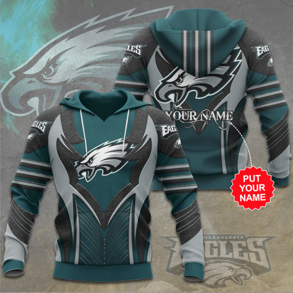 Philadelphia Eagles Custom Name Hoodies – V1