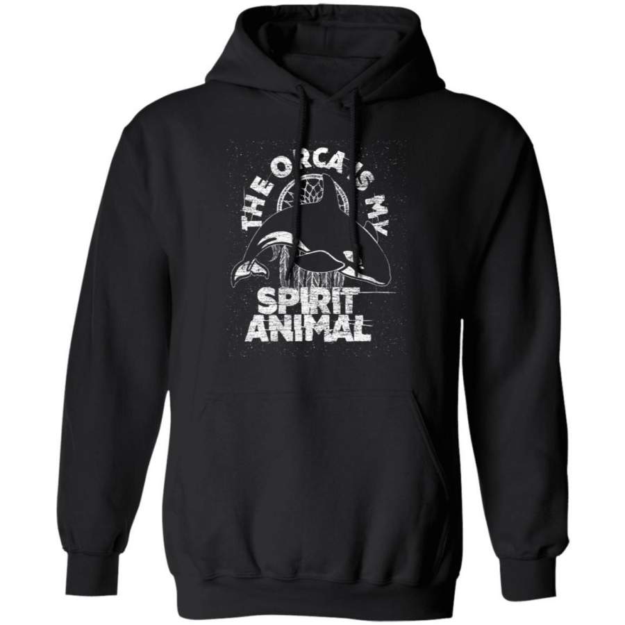 The Orca Is My Spirit Animal – Vintage  Whale Hoodie