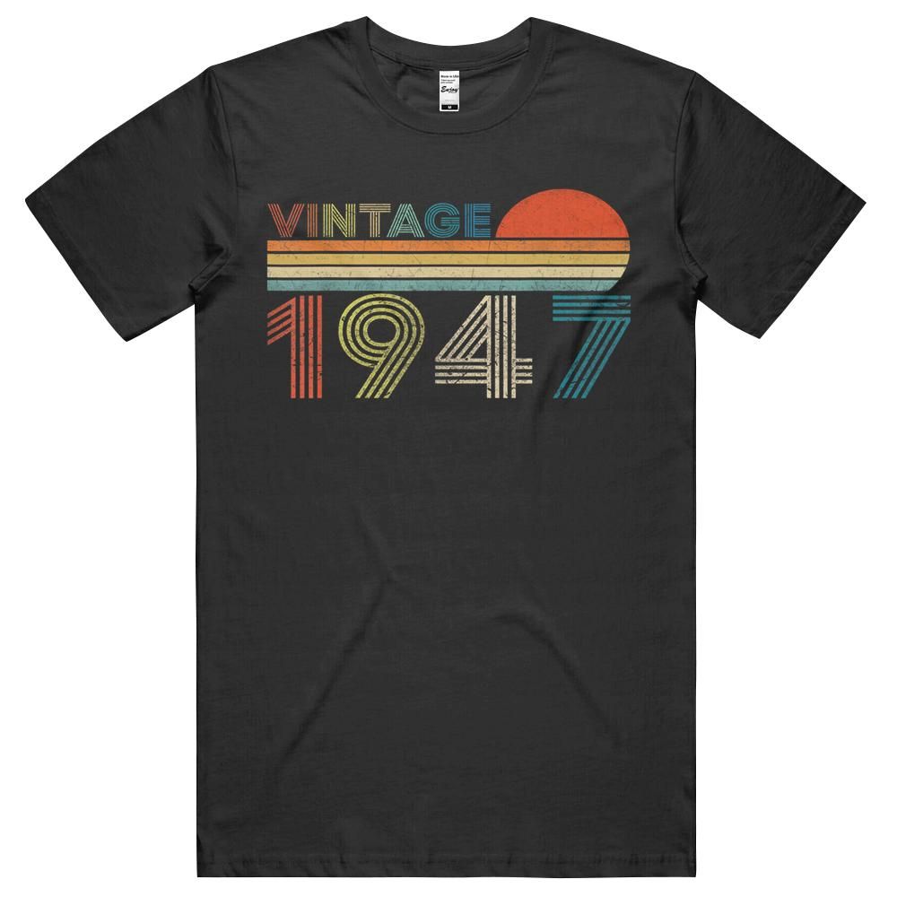 73 Years Old 73th Birthday Gift Awesome Since Vintage 1947 T-shirt