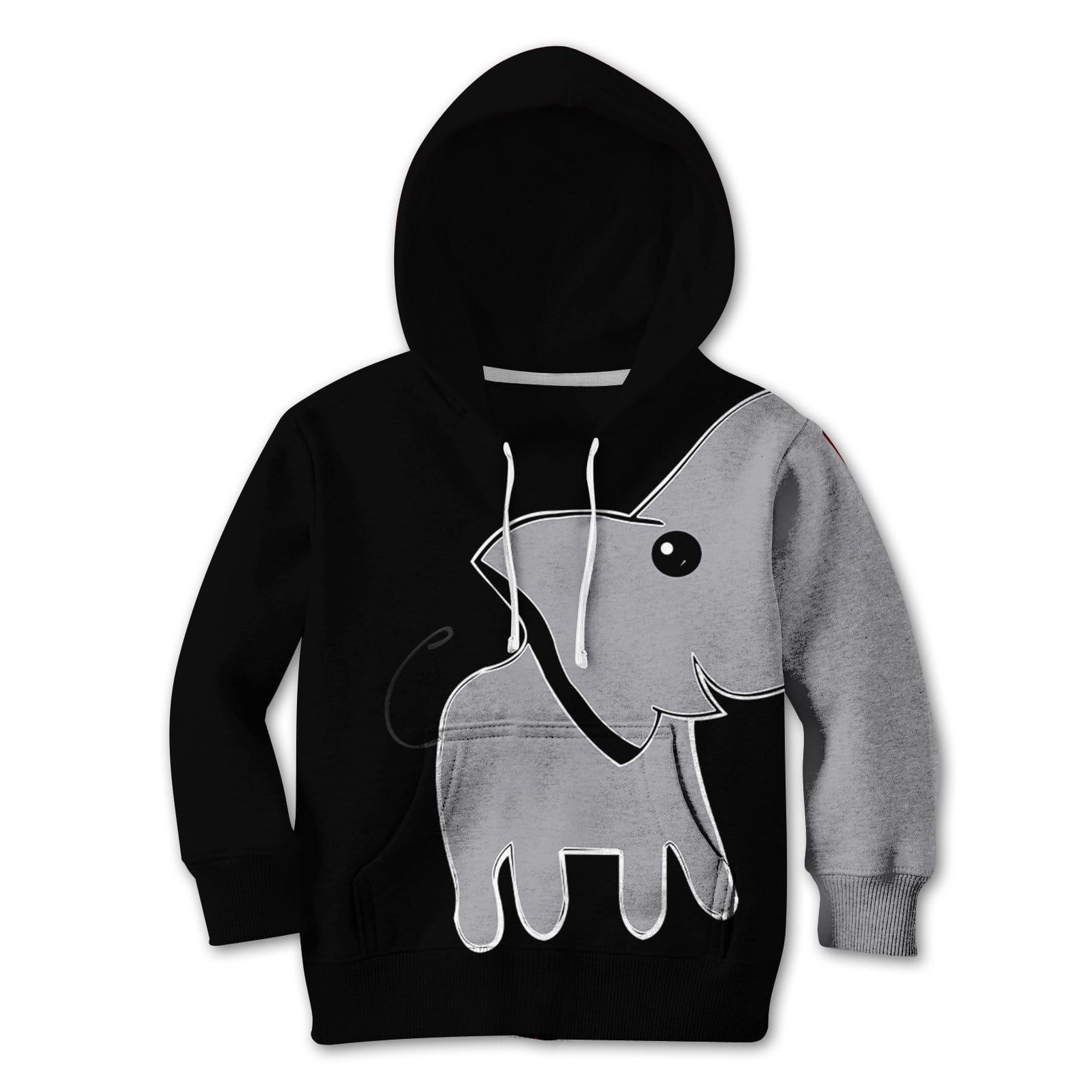 Gearhumans Cute Elephant Custom Hoodies T-Shirt Apparel