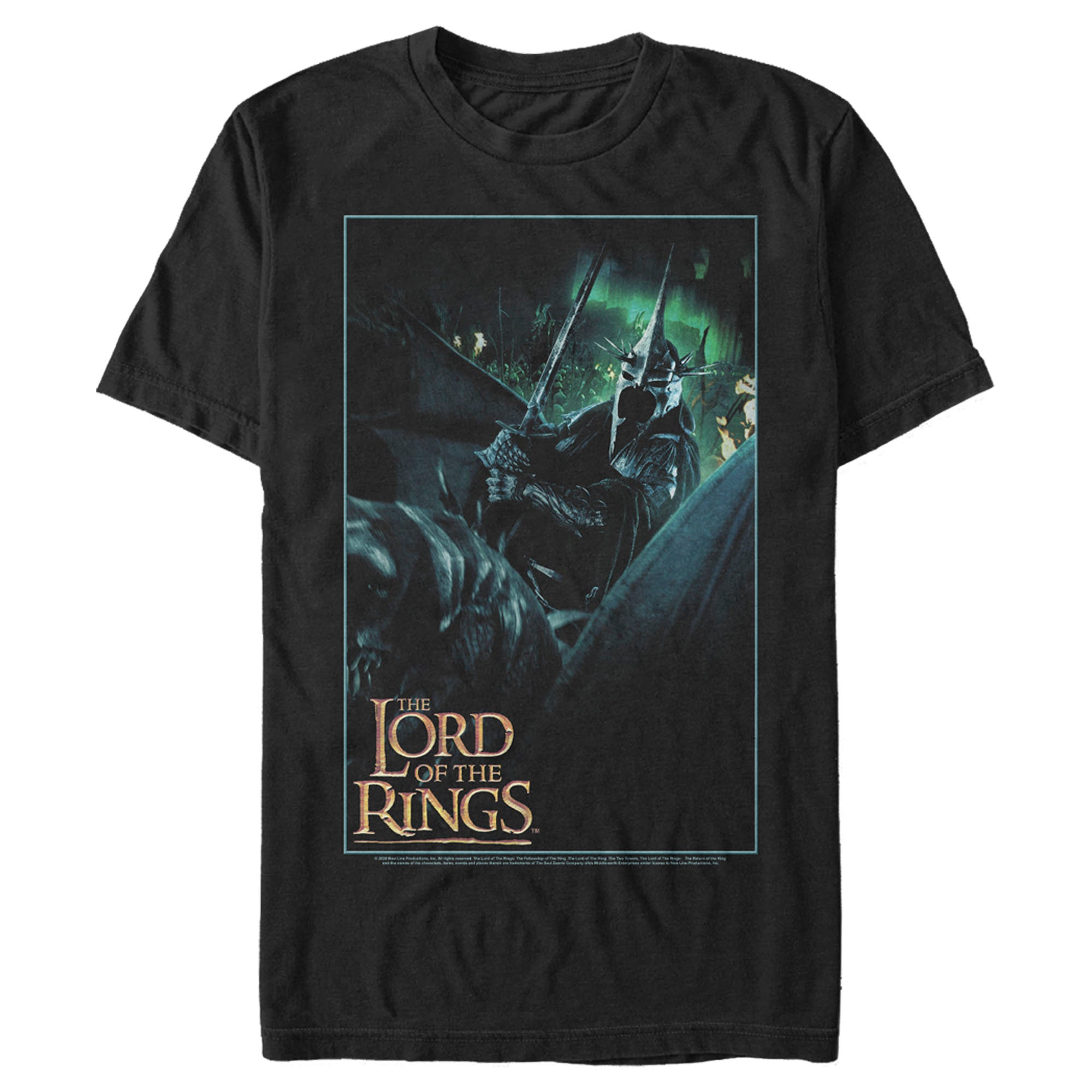 The Lord Of The Rings Men’S Fellowship Of The Ring Witch-King Of Angmar Movie Poster  T-Shirt