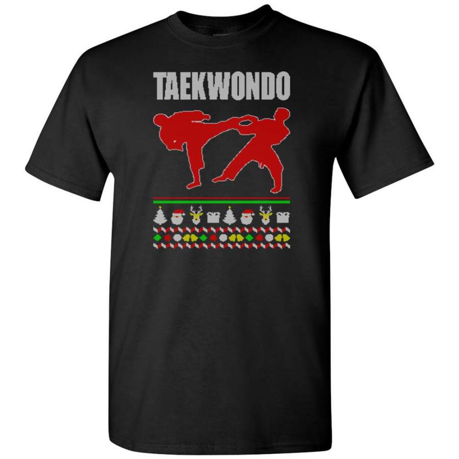 Taekwondo Ugly Christmas Sweater – Short Sleeve T-Shirt