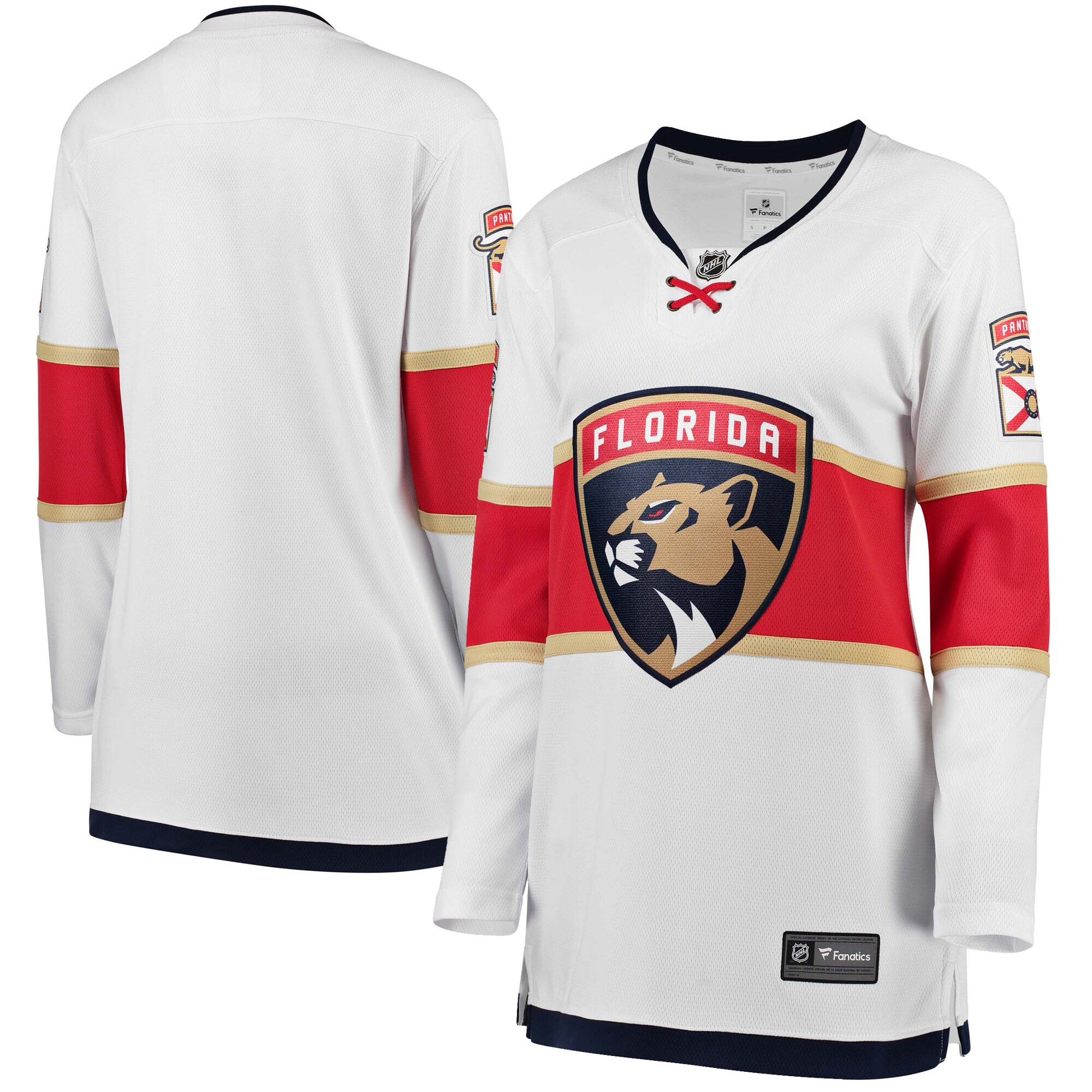 Women's Florida Panthers White Away Breakaway Jersey