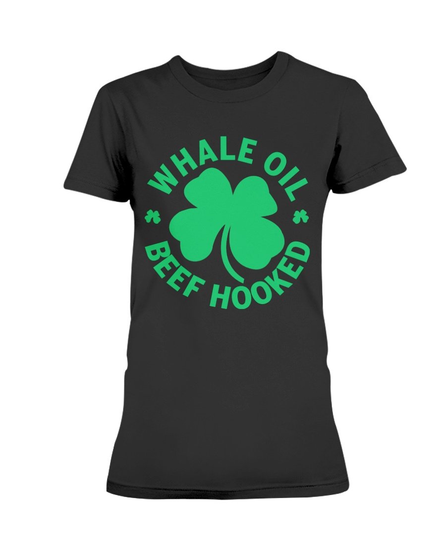 Mens Whale Oil Beef Hooked Saint Patricks Day Gift T-Shirt